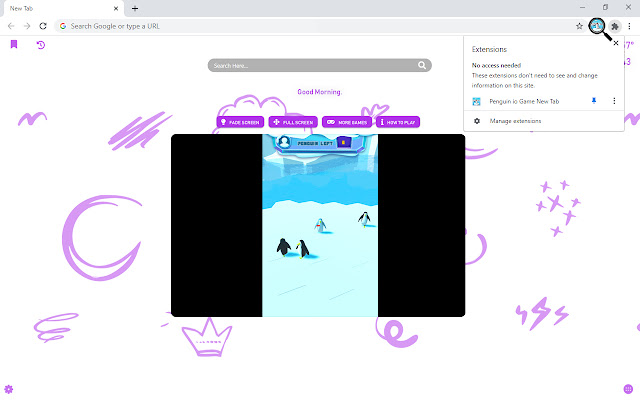 Penguin io Game New Tab chrome谷歌浏览器插件_扩展第2张截图
