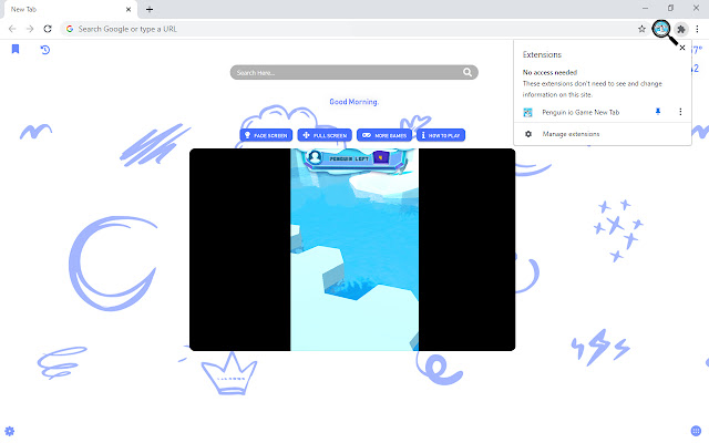 Penguin io Game New Tab chrome谷歌浏览器插件_扩展第4张截图