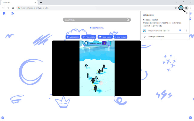 Penguin io Game New Tab chrome谷歌浏览器插件_扩展第5张截图