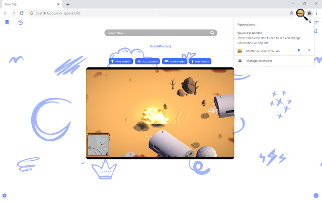 Mortar io Game New Tab chrome谷歌浏览器插件_扩展第5张截图