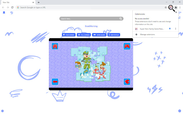 Super Hero Family Game New Tab chrome谷歌浏览器插件_扩展第4张截图