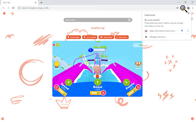 Water Park Slide IO Game Online New Tab chrome谷歌浏览器插件_扩展第3张截图