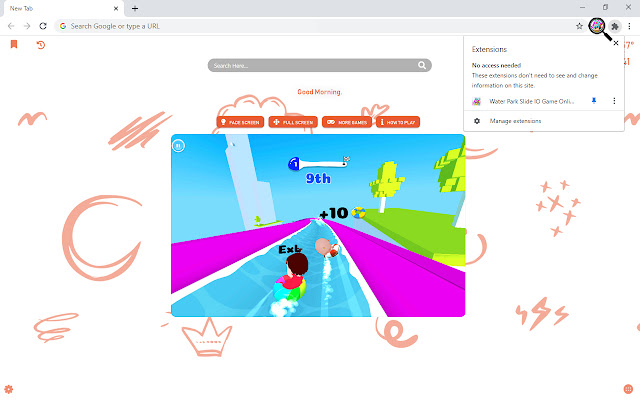 Water Park Slide IO Game Online New Tab chrome谷歌浏览器插件_扩展第4张截图