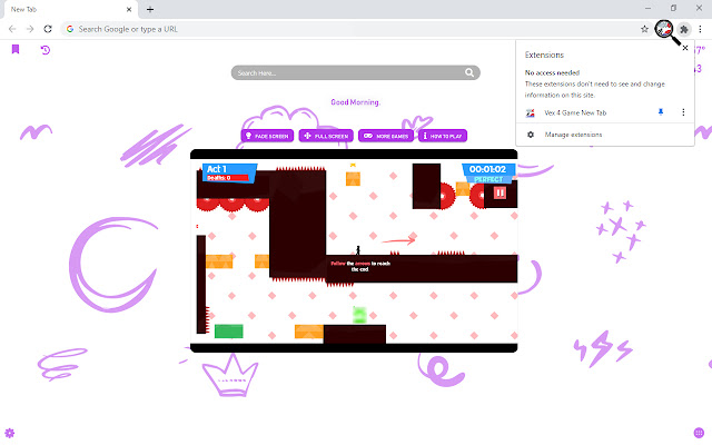 Vex 4 Game New Tab chrome谷歌浏览器插件_扩展第1张截图