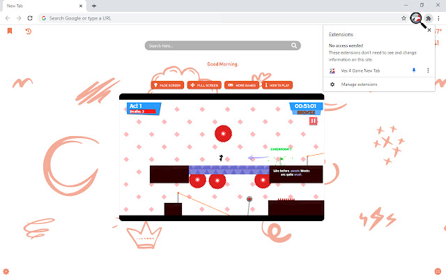 Vex 4 Game New Tab chrome谷歌浏览器插件_扩展第5张截图