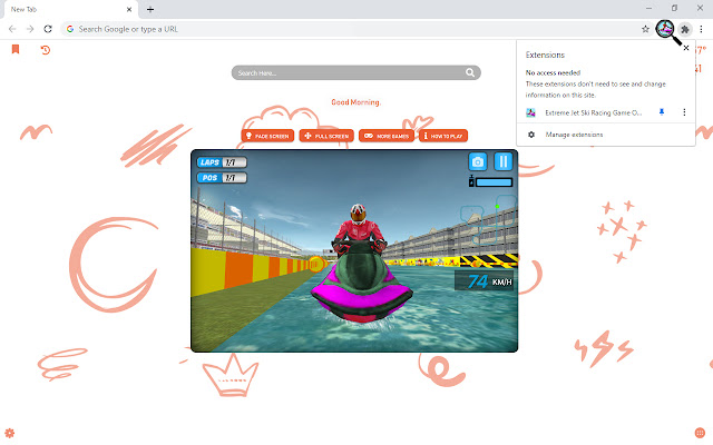 Extreme Jet Ski Racing Game Online New Tab chrome谷歌浏览器插件_扩展第3张截图