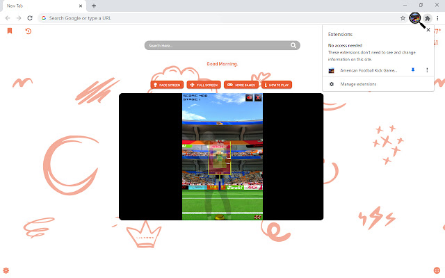 American Football Kick Game New Tab chrome谷歌浏览器插件_扩展第5张截图