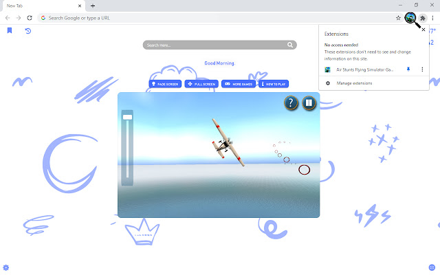 Air Stunts Flying Simulator Game New Tab chrome谷歌浏览器插件_扩展第4张截图