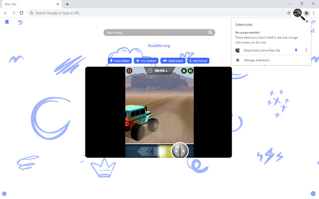 Desert Rally Game New Tab chrome谷歌浏览器插件_扩展第3张截图