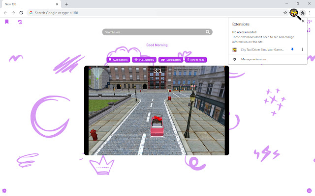 City Taxi Driver Simulator Game New Tab chrome谷歌浏览器插件_扩展第1张截图