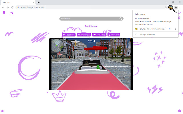 City Taxi Driver Simulator Game New Tab chrome谷歌浏览器插件_扩展第2张截图