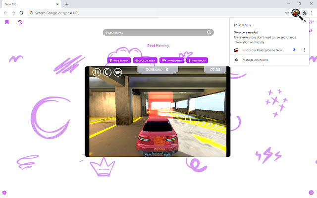 Hitcity Car Parking Game New Tab chrome谷歌浏览器插件_扩展第1张截图