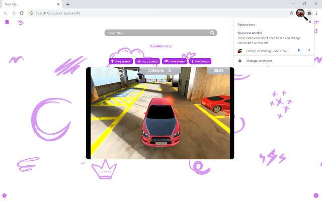 Hitcity Car Parking Game New Tab chrome谷歌浏览器插件_扩展第2张截图