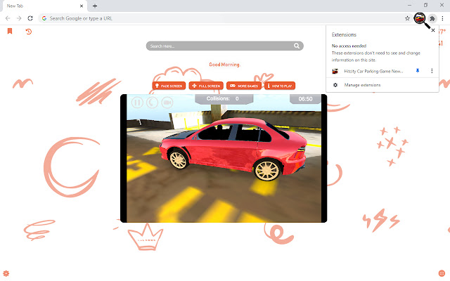 Hitcity Car Parking Game New Tab chrome谷歌浏览器插件_扩展第3张截图