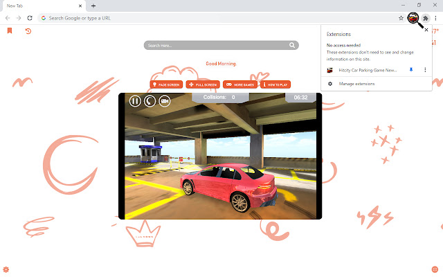 Hitcity Car Parking Game New Tab chrome谷歌浏览器插件_扩展第4张截图