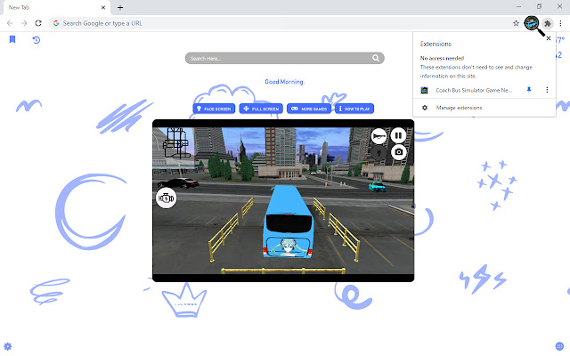 Coach Bus Simulator Game New Tab chrome谷歌浏览器插件_扩展第3张截图