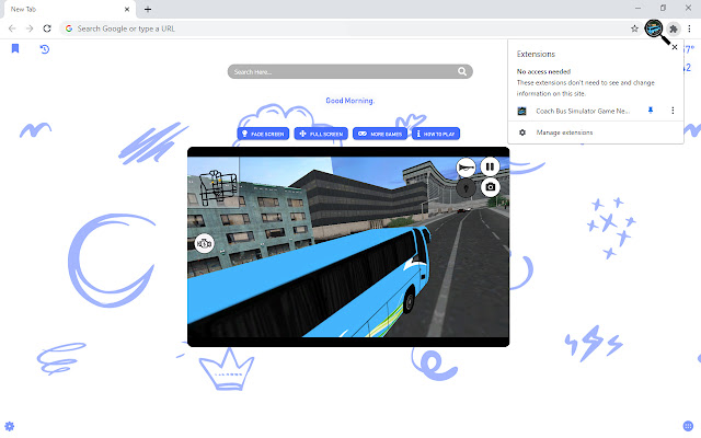 Coach Bus Simulator Game New Tab chrome谷歌浏览器插件_扩展第5张截图