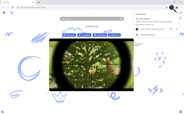 Deer Sniper Hunting Game New Tab chrome谷歌浏览器插件_扩展第4张截图