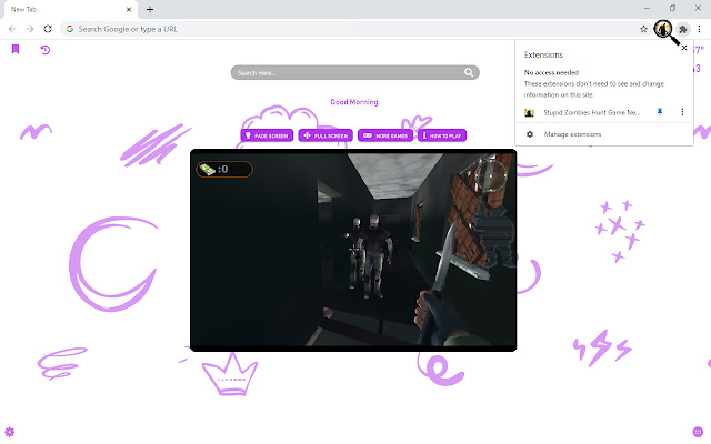 Stupid Zombies Hunt Game New Tab chrome谷歌浏览器插件_扩展第2张截图