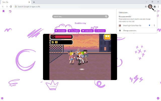 Street Fight Game New Tab chrome谷歌浏览器插件_扩展第2张截图