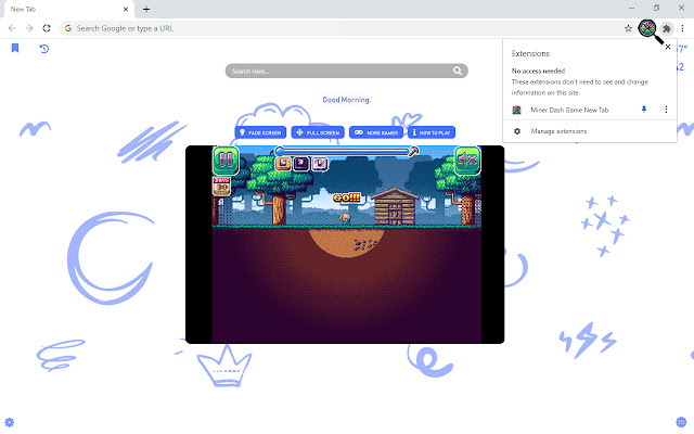 Miner Dash Game New Tab chrome谷歌浏览器插件_扩展第3张截图