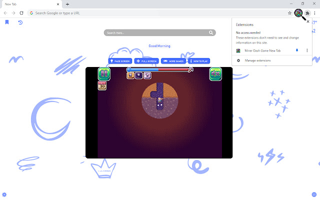 Miner Dash Game New Tab chrome谷歌浏览器插件_扩展第4张截图