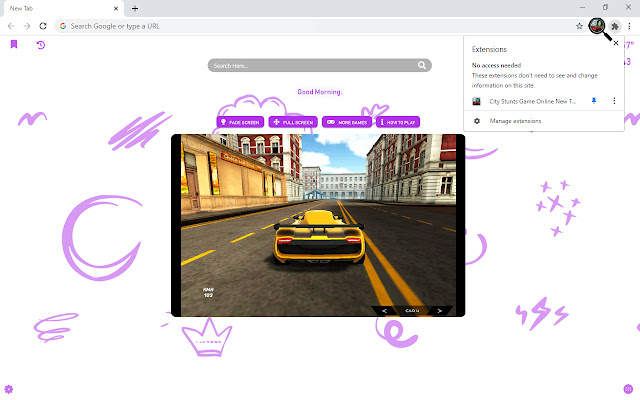 City Stunts Game Online New Tab chrome谷歌浏览器插件_扩展第1张截图