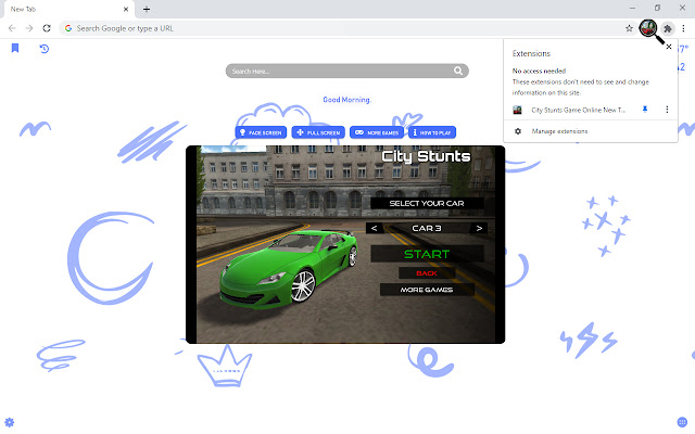 City Stunts Game Online New Tab chrome谷歌浏览器插件_扩展第4张截图