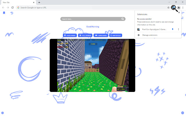 Pixel Gun Apocalypse 3 Game New Tab chrome谷歌浏览器插件_扩展第1张截图