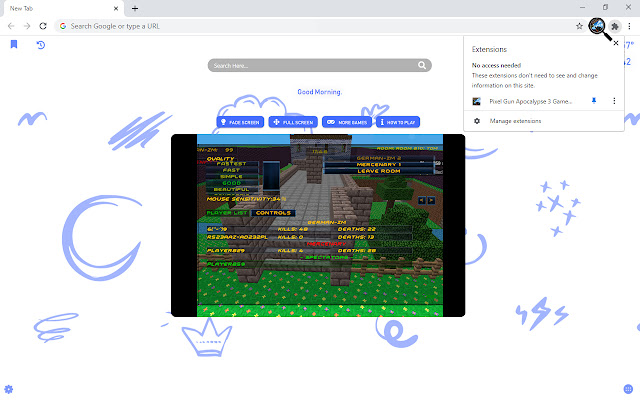 Pixel Gun Apocalypse 3 Game New Tab chrome谷歌浏览器插件_扩展第2张截图