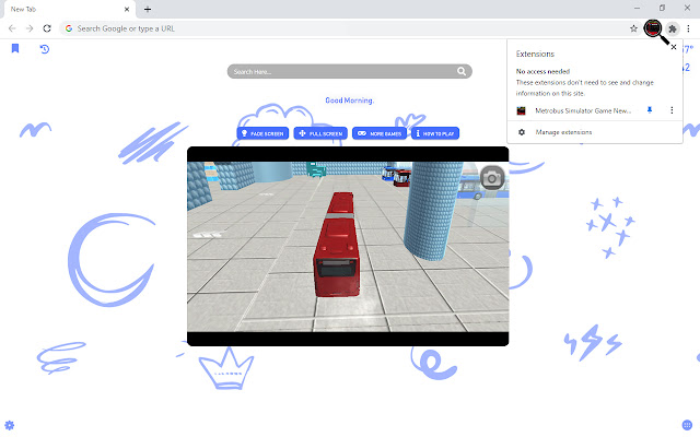 Metrobus Simulator Game New Tab chrome谷歌浏览器插件_扩展第4张截图