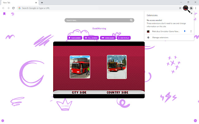 Metrobus Simulator Game New Tab chrome谷歌浏览器插件_扩展第5张截图