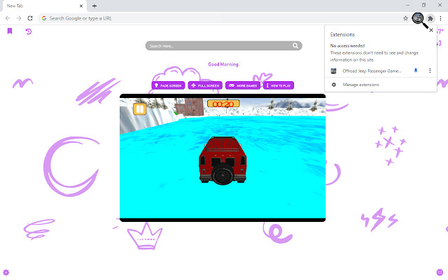 Offroad Jeep Passenger Game New Tab chrome谷歌浏览器插件_扩展第5张截图