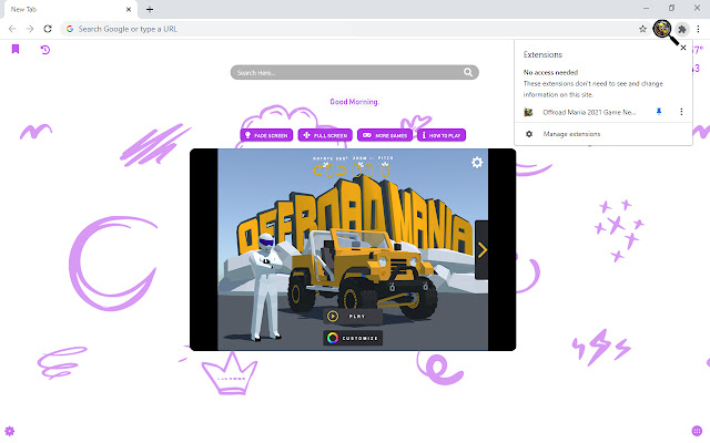 Offroad Mania 2021 Game New Tab chrome谷歌浏览器插件_扩展第1张截图