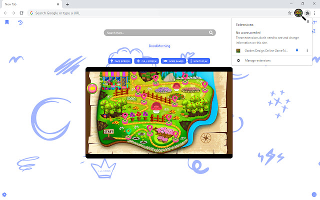 Garden Design Online Game New Tab chrome谷歌浏览器插件_扩展第3张截图