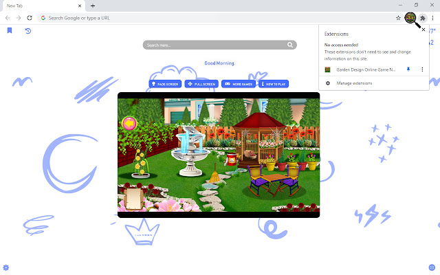 Garden Design Online Game New Tab chrome谷歌浏览器插件_扩展第4张截图