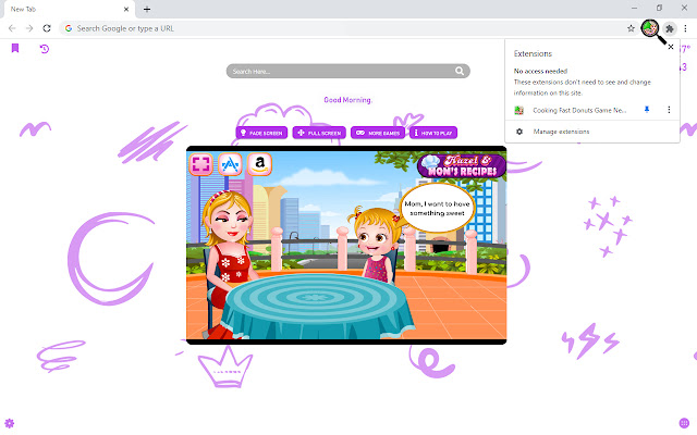 Cooking Fast Donuts Game New Tab chrome谷歌浏览器插件_扩展第3张截图