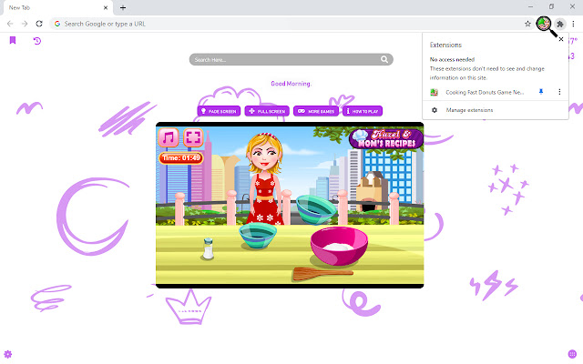 Cooking Fast Donuts Game New Tab chrome谷歌浏览器插件_扩展第4张截图