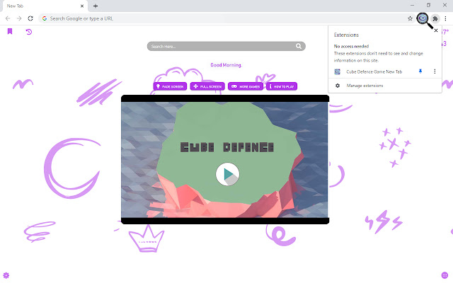 Cube Defence Game New Tab chrome谷歌浏览器插件_扩展第5张截图