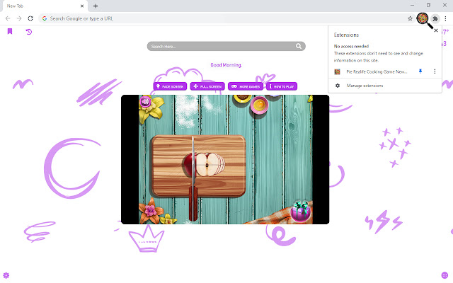 Pie Realife Cooking Game New Tab chrome谷歌浏览器插件_扩展第3张截图