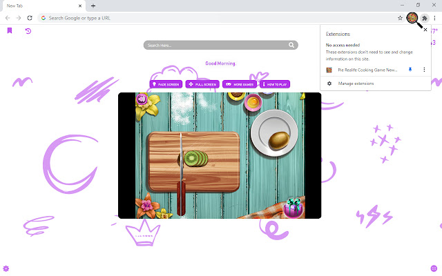 Pie Realife Cooking Game New Tab chrome谷歌浏览器插件_扩展第5张截图
