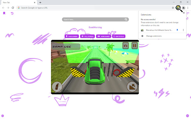 Marvelous Hot Wheels Game New Tab chrome谷歌浏览器插件_扩展第5张截图