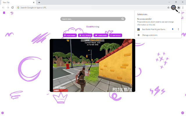 Best Battle Pixel Royale Game New Tab chrome谷歌浏览器插件_扩展第1张截图