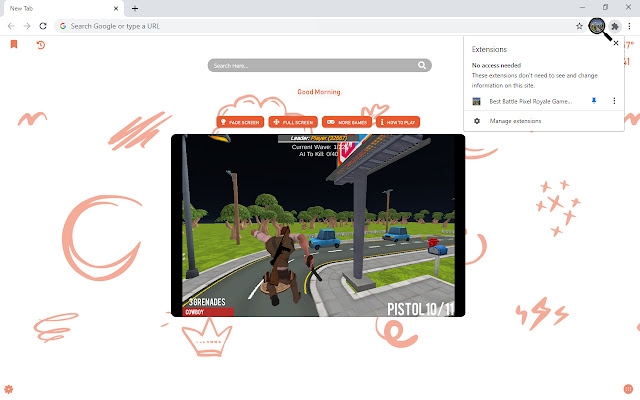 Best Battle Pixel Royale Game New Tab chrome谷歌浏览器插件_扩展第5张截图