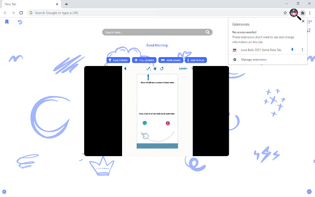 Love Balls 2021 Game New Tab chrome谷歌浏览器插件_扩展第2张截图