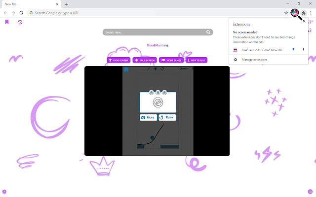 Love Balls 2021 Game New Tab chrome谷歌浏览器插件_扩展第5张截图