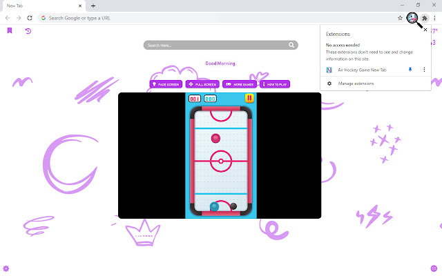 Air Hockey Game New Tab chrome谷歌浏览器插件_扩展第5张截图