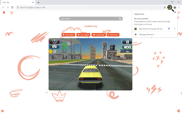 Real Drift Car Simulator 3D Game New Tab chrome谷歌浏览器插件_扩展第1张截图