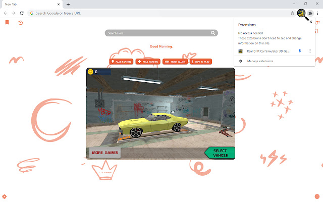 Real Drift Car Simulator 3D Game New Tab chrome谷歌浏览器插件_扩展第2张截图