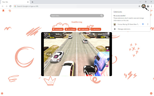 Furious Racing 3D Game New Tab chrome谷歌浏览器插件_扩展第5张截图